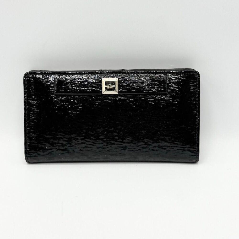 Kate Spade Montford Park Nisha Wallet in Black Patent Leather